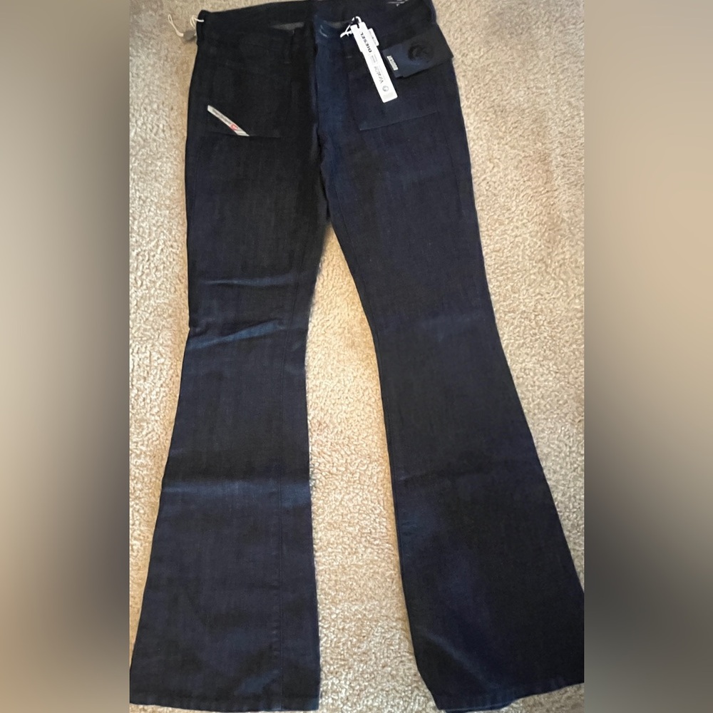 Diesel Dark Indigo Flare Jeans
